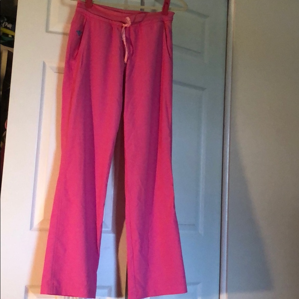 NWOT hot pink scrub pants